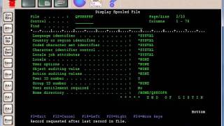 AS400 Tutorial  WRKSPLF [upl. by Nnarual594]