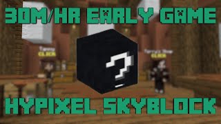 30mhr Early Game Money Making Method  Hypixel Skyblock 11 [upl. by Nyrek259]