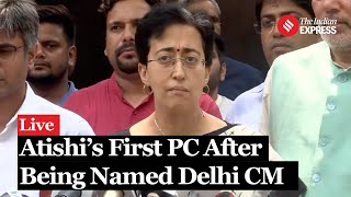 Delhi CM Atishi’s First Press Conference as New Delhi CM I Arvind Kejriwal Resignation I AAP [upl. by Purse]