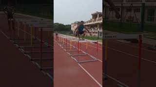 Hurdles Training 🔥🔥💪💪🇮🇳🇮🇳shorts running athletics fitness neerajchopra army 1600meter [upl. by Goldfinch398]