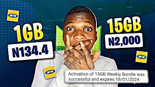 Cheapest MTN Data Trick ₦134GB  MTN Cheapest Data Plan  MTN Cheap Data  MTN Data Cheat [upl. by Erusaert]