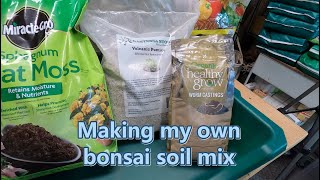 Making Bonsai Soil Mix [upl. by Annairoc]