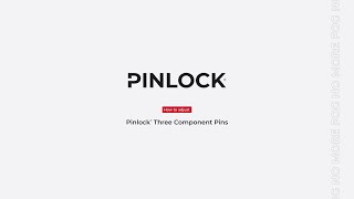 How to adjust the Pinlock® Three Component Pins [upl. by Araem]