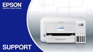 Epson EcoTank ET3830  Wireless Setup Using the Control Panel [upl. by Quinby]