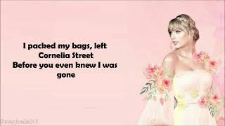 Taylor Swift  Cornelia Street Lyrics [upl. by Fredric]