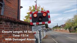 Damaged Alarms 165 Tones Cookham and Bourne end Marina Level Crossings ft PeterTrainIntu [upl. by Kcinimod]