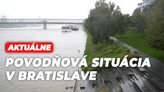 AKTUÁLNE Popadané stromy a kritická výška Dunaja Situácia v Bratislave sa stupňuje [upl. by Sorel767]