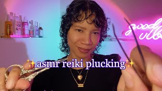 Intense Plucking Away ALL Negative Energy 🌟 ASMR Reiki Cord Cutting Lots of Tingles [upl. by Sutphin]