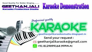 ORU VALLAM PONNUM POOVUM DJ REMIX KARAOKE MINNARAM GEETHANJALI KARAOKE STUDIO [upl. by Ayanaj534]