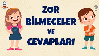 ZOR BİLMECELER VE CEVAPLARI [upl. by Isak829]