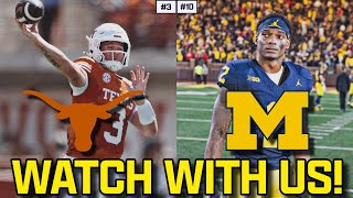 Watch With Us  Texas Longhorns  Michigan Wolverines  Qunn Ewers  SEC Football  2024 [upl. by Grimbly]