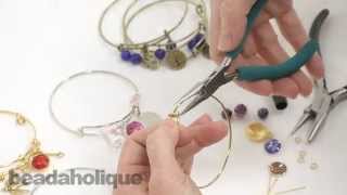 How to Embellish an Expandable Charm Bangle Bracelet [upl. by Issi224]