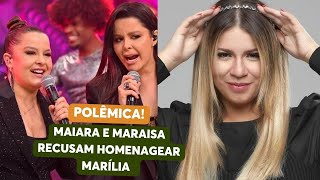 Maiara e Maraisa negam convite para cantar em show de tributo à Marília Mendonça [upl. by Hammerskjold]