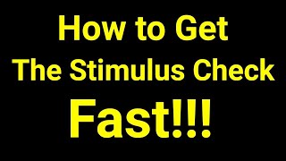 How to Get Your Stimulus Check as Quickly as Possible [upl. by Burnight]