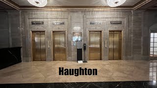 Modernized Haughton Traction Elevators at the Renaissance Hotel in Cleveland OH [upl. by Atisusej]