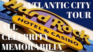 🎰 Hard Rock Hotel and Casino Atlantic City All Celebrity Memorabilia Tour  Hard Rock Casino Hotel [upl. by Aisekal]