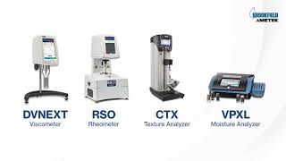 Explore our selection of Viscometers Rheometers Texture Analyzers Moisture Analyzers and more [upl. by Lovash825]