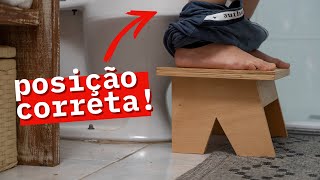 DIY  BANQUINHO DO 💩  Banquinho Ergonômico de Cócoras [upl. by Notlih]