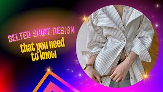 BELTED SHIRT DESIGNS by Womensfashiongallery youtube youtubeshorts ytshorts viral subscribe [upl. by Cirtap]