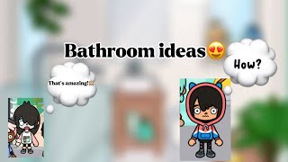 Toca Boca  Bathroom ideas🤩 [upl. by Nylarahs]