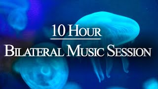 10 HR Dark Screen  Bilateral Music  Release Stress Anxiety PTSD  EMDR Brainspotting [upl. by Duwad987]