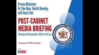 Post Cabinet Media Briefing  Thursday September 14th 2023 [upl. by Yenwat]