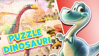 PUZZLE con i DINOSAURI costruiamolo insieme  Tutorial per BAMBINI [upl. by Trebbor]