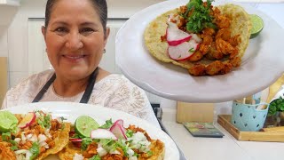 Tacos de POLLO AL PASTOR ¡Receta ideal si no comes puerco [upl. by Akemej]