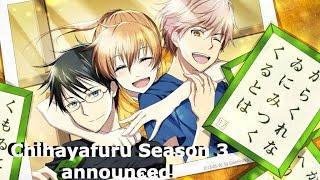 Chihayafuru Season 3 Announced and Fruits Basket is coming back [upl. by Gabel415]