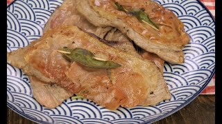 Saltimbocca alla Romana veal cutlets here is the recipe to prepare the traditional Roman dish [upl. by Fairweather283]