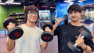 Sourav Joshi VS Sahil Joshi 😲 Gym Challenge [upl. by Boyt728]