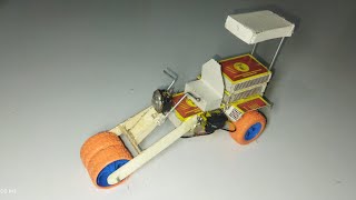 How to make three wheel cycle tractor at home  Awesome dc motor matchbox car DIY matchbox car [upl. by Derinna761]