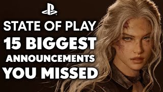 15 BIGGEST PS5 State of Play Announcements You Likely Missed [upl. by Ahgiela]