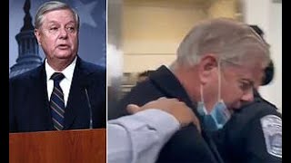 Lindsey Graham Chased by Mob Chanting quotTraitorquot CLIP [upl. by Tnarg813]