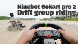 나인봇 고카트 프로 2세대 드리프트 그룹 라이딩 번개  Segway Ninebot gokart pro 2 drift riding [upl. by Lodnar]