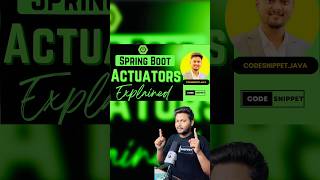 Spring Boot Actuators springboot coding javaframework java [upl. by Aniteb36]