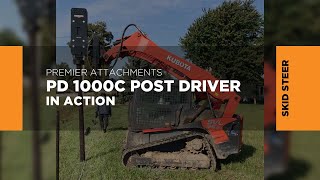 Pound the Ground with the PD1000C Post Driver Premier Attachments [upl. by Pincas]