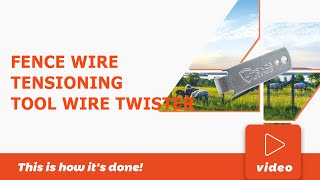 How to use Fence Wire Tensioning Tool Wire Twister to your fence [upl. by Aneekas]