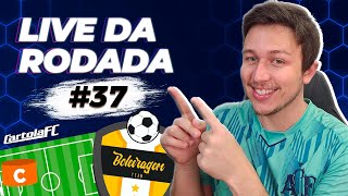 Cartola FC 2023  LIVE POKAS IDEIA RODADA 37 [upl. by Zacharias52]