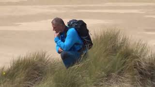 Welsh wildlife guru Iolo Williams filming sand lizards Gronant Sir Y FflintFlintshire CymruWales [upl. by Eniawtna]