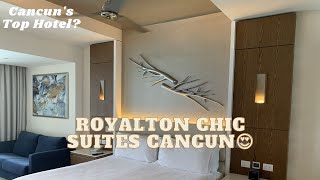 Royalton Chic Suites Resort Cancun Room Tour Luxury Junior Suite Ocean View  Resort Walkthrough [upl. by Kaile]