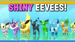 Every Shiny Eevee in Pokemon BDSP All Shiny Eeveelutions Shorts [upl. by Aseiram]