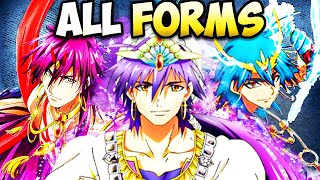 Sinbad All Transformations Ranked and Explained  Magi Sinbad All Djinn Equips [upl. by Atrebor]