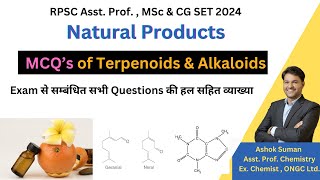 Test Your Knowledge with MCQs  MCQs of Terpenoids amp Alkaloids  RPSC AsstProfMSc [upl. by Nomannic]