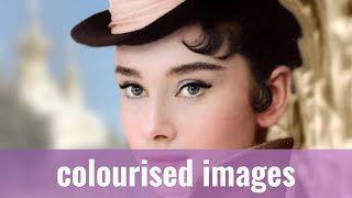 Stunning Colorized Pictures of Audrey Hepburn [upl. by Mazman]