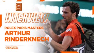 Victoire au premier tour pour Arthur Rinderknech  Rolex Paris Masters 2024 [upl. by Corell]