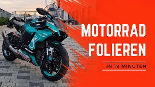 HOW TO Motorrad folieren in 19 Minuten [upl. by Aynekat]