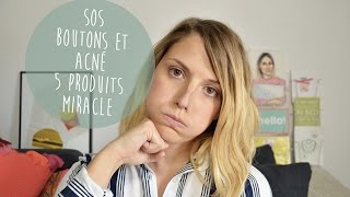 SOS boutons acnés dadultes  5 produits miracles [upl. by Eirffej]