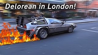 Back to the future Delorean in London [upl. by Skoorb847]