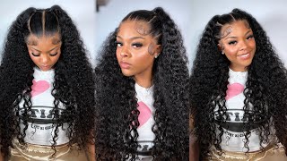 13x6 FULL LACE WIG INSTALL  BOMB CURLY HAIR 🥰🤍 ft Ashimary Hair [upl. by Xavler222]